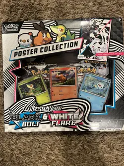 Pokemon TCG: Scarlet & Violet - Black Bolt & White Flare Unova Poster Collection - Image 1