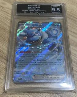 Blastoise Ex 151 Holo 009/165 2023 Pokemon 9.5 Get graded - Image 1
