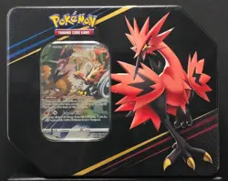 Crown Zenith - Zapdos Tin - Promo + 5 packs! - Factory Sealed - Pokemon TCG - Image 1