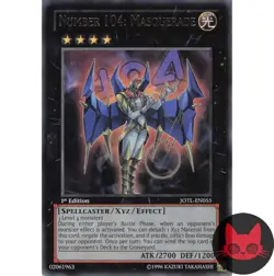 Yugioh Number 104: Masquerade JOTL-EN055 Rare 1st Edition NM - Image 1