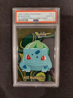 PSA 10 Bulbasaur Clear Card 2000 Topps Pokemon - Image 1