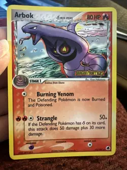 Arbok 22/101 Reverse Holo Stamped EX Dragon Frontiers Pokemon Card NM - Image 1