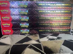 5X Pokemon Trading Card Games 25 Great Tusk Iron Threads Ex Premium Collection - Image 2