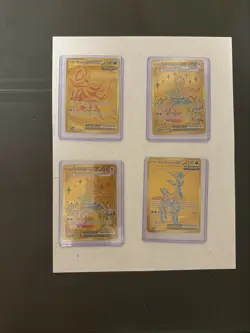 98 Card Pokemon Prismatic Evolutions Lot Fr Golds Promos Masterballs & More - Image 4