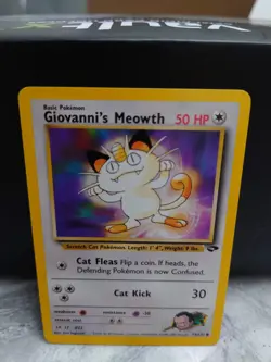 Giovanni's Meowth Pokemon Trading Card - Gym Challenge - 74/132 - Common - NM - Image 1