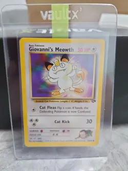 Giovanni's Meowth Pokemon Trading Card - Gym Challenge - 74/132 - Common - NM - Image 3