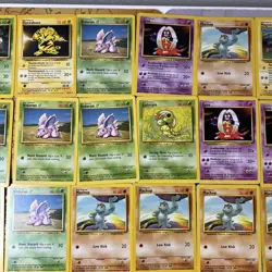 50 Vintage Pokemon Card Lot: Base Set Unlimited WOTC LP - DMG English Bulk Cards - Image 5