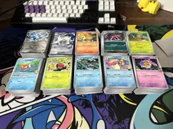 Pokemon Destined Rivals Bulk Lot 1000+ Cards Common, Reverse Holo, Holo, EX - Image 1