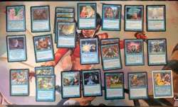 Old school Premodern Magic the Gathering Card Lot Blue 40 Cards - Image 1