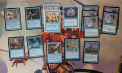 Old school Premodern Magic the Gathering Card Lot Blue 40 Cards - Image 2