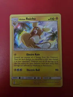 Alolan Raichu Holo Rare 57/236 - Unified Minds - Pokemon Card - NM - Image 1