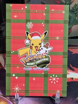 Mario Pikachu Gold Holo Pokemon 2024 Card Database Merry Christmas Peru - Image 2