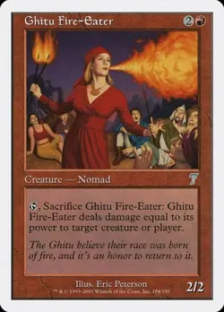 Ghitu Fire-Eater - Foil 7th Edition LP MTG - Image 1