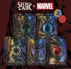Secret Lair Venom Lands Raised Foil Set - Magic The Gathering Sealed - Image 1