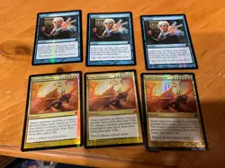 6x MTG Commander rares, mythic, and foils Mixed lot MN to good condition - Image 1