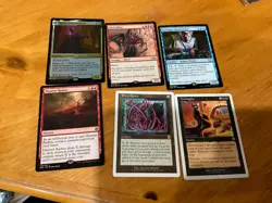 6x MTG Commander rares, mythic, and foils Mixed lot MN to good condition - Image 1
