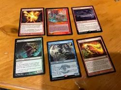 6x MTG Commander rares, mythic, and foils Mixed lot MN to good condition - Image 1