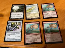 6x MTG Commander rares, mythic, and foils Mixed lot MN to good condition - Image 1
