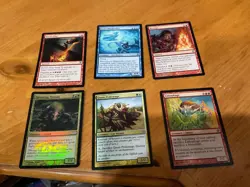 6x MTG Commander rares, mythic, and foils Mixed lot MN to good condition - Image 1