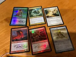 6x MTG Commander rares, mythic, and foils Mixed lot MN to good condition - Image 1