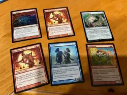6x MTG Commander rares, mythic, and foils Mixed lot MN to good condition - Image 1