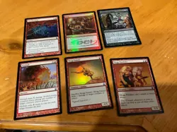 6x MTG Commander rares, mythic, and foils Mixed lot MN to good condition - Image 1
