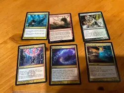 6x MTG Commander rares, mythic, and foils Mixed lot MN to good condition - Image 1