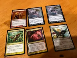 6x MTG Commander rares, mythic, and foils Mixed lot MN to good condition - Image 1