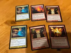 6x MTG Commander rares, mythic, and foils Mixed lot MN to good condition - Image 1