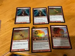 6x MTG Commander rares, mythic, and foils Mixed lot MN to good condition - Image 1