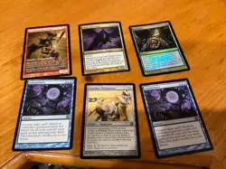6x MTG Commander rares, mythic, and foils Mixed lot MN to good condition - Image 1