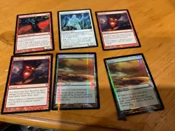 6x MTG Commander rares, mythic, and foils Mixed lot MN to good condition - Image 1