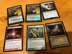 6x MTG Commander rares, mythic, and foils Mixed lot MN to good condition - Image 1