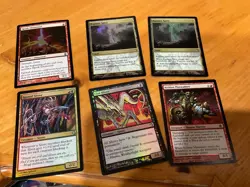 6x MTG Commander rares, mythic, and foils Mixed lot MN to good condition - Image 1