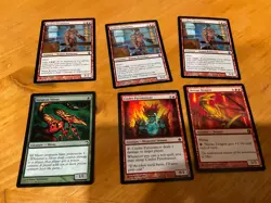 6x MTG Commander rares, mythic, and foils Mixed lot MN to good condition - Image 1