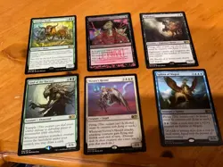 6x MTG Commander rares, mythic, and foils Mixed lot MN to good condition - Image 1