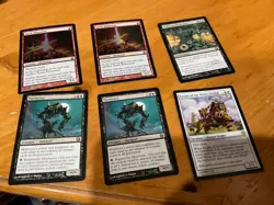6x MTG Commander rares, mythic, and foils Mixed lot MN to good condition - Image 1