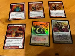 6x MTG Commander rares, mythic, and foils Mixed lot MN to good condition - Image 1
