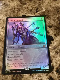 SIRE OF SEVEN DEATHS Magic the Gathering MTG Foundations Foil - Image 1