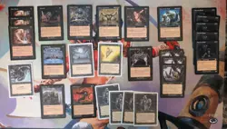 Old school Premodern Magic the Gathering Card Lot Black 52 Cards - Image 2