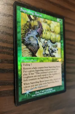 *** Saproling Burst FOIL - Nemesis MTG - MP Moderately Played *** - Image 2