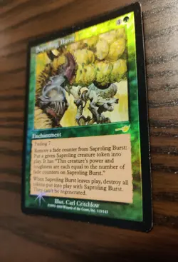 *** Saproling Burst FOIL - Nemesis MTG - MP Moderately Played *** - Image 3