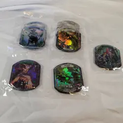 MAGIC THE GATHERING RELIC TOKEN LOT OF 7 TOKENS(ELF, DINO, MERFOLK, AND WURM)MTG - Image 1