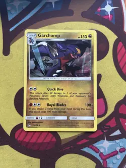 Pokemon Garchomp 99/156 - SM Ultra Prism - Shatter Holo - Light Play - Image 1