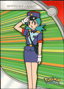 2000 Topps Pokemon TV Animation Series 3 Heroes & Villains Officer Jenny #HV17 - Image 1