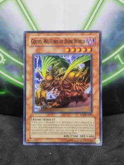 Yugioh Goldd, Wu-Lord of Dark World EEN-EN024 Super Rare Unlimited NM - Image 1