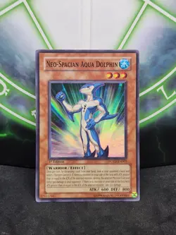 Yugioh Neo-Spacian Aqua Dolphin POTD-EN003 Super Rare 1st Edition LP - Image 1