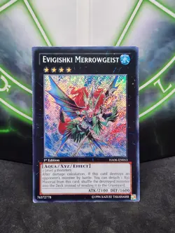 Yugioh Evigishki Merrowgeist HA06-EN053 Secret Rare 1st Edition LP - Image 1