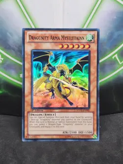 Yugioh Dragunity Arma Mystletainn SDDL-EN002 1st Edition Super Rare NM - Image 1