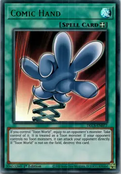 Yugioh Comic Hand (Purple) DLCS-EN077 1st Edition Ultra Rare NM - Image 1